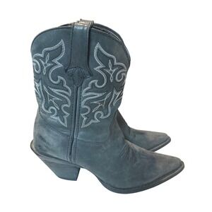 Durango Crush Womens Charcoal Grey Embroidered Western Cowgirl Boots Size 6.5